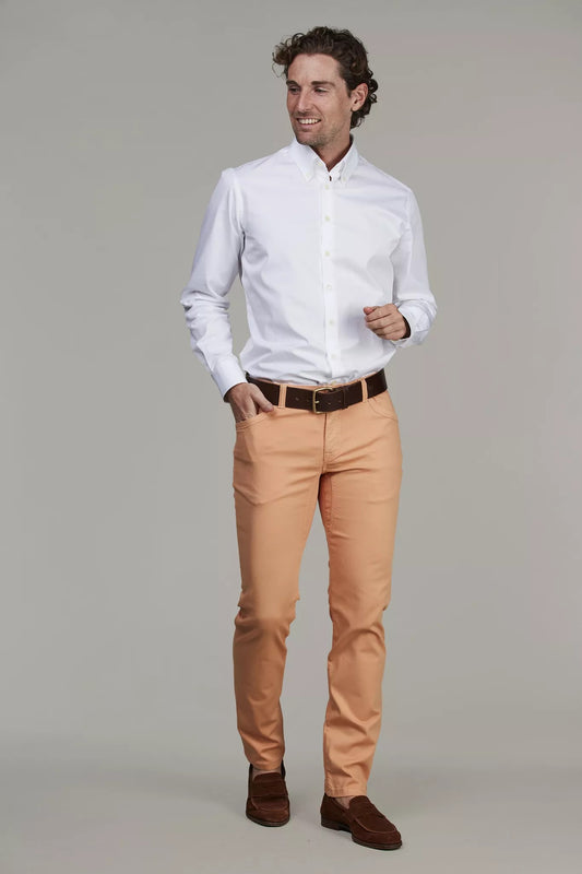 5-PKT CUT'N SEW PAN OXFORD - LT ORANGE 26