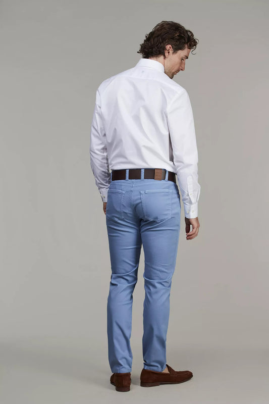 5-PKT CUT'N SEW PAN OXFORD - BLUE 44