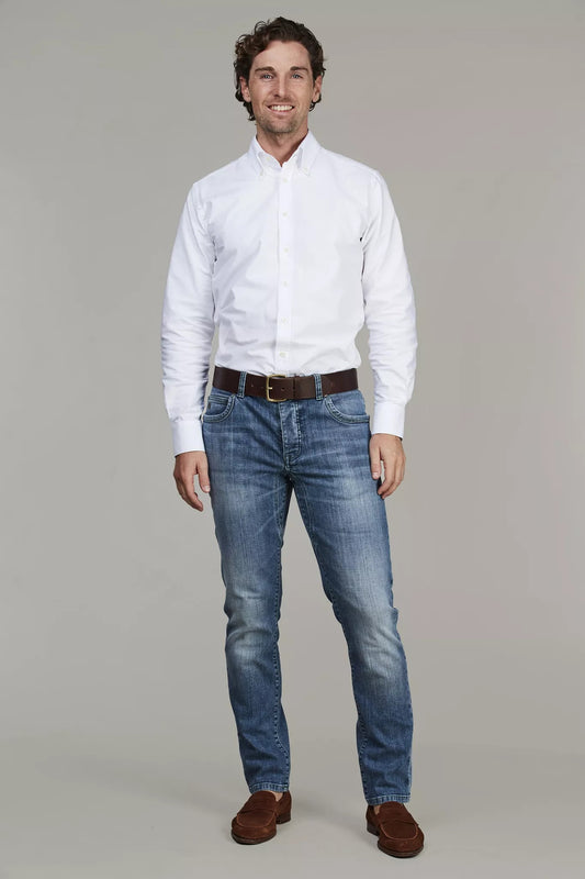 5-PKT ANNIVERSARY DENIM - MID BLUE 45