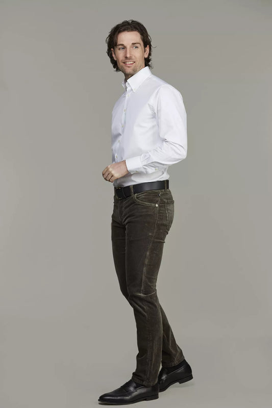 5-PKT CUT'N SEW CORD - DARK GREEN 57