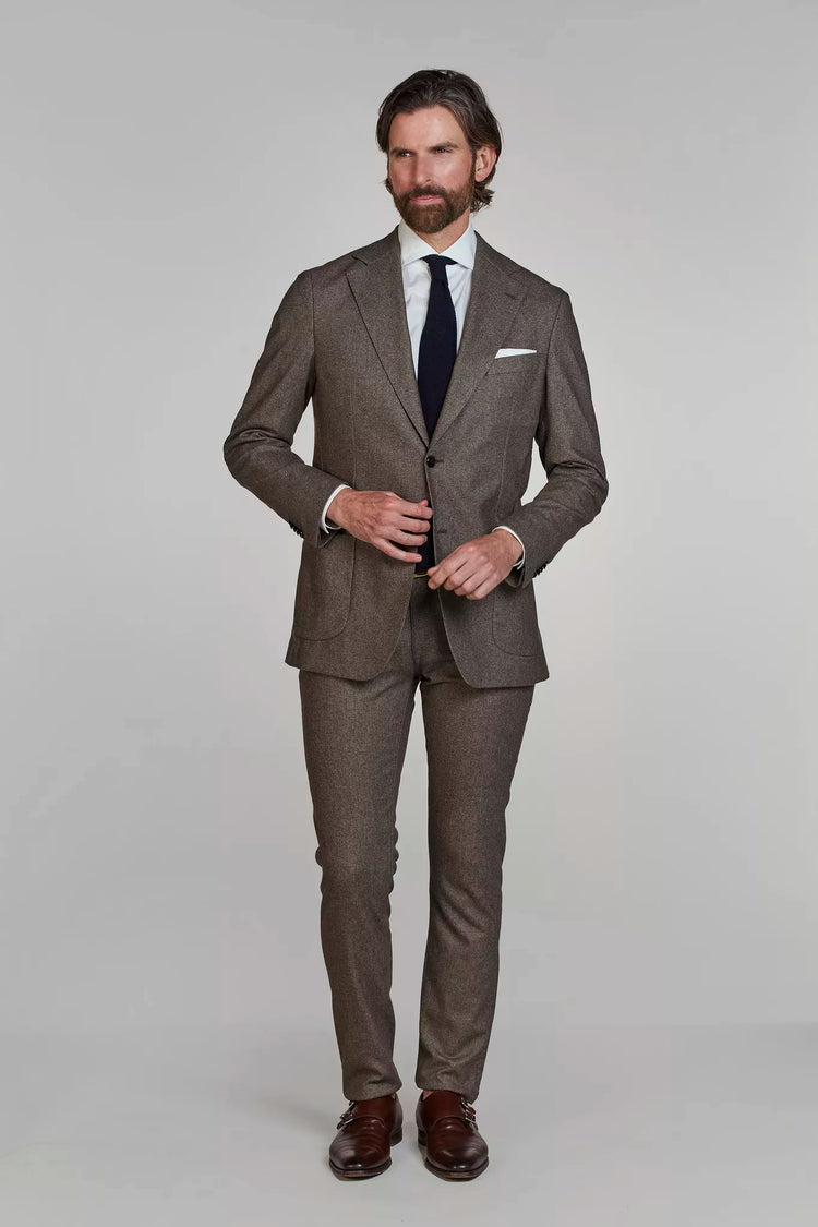 5-PKT MERANO CASHMERE BLEND - BROWN 65