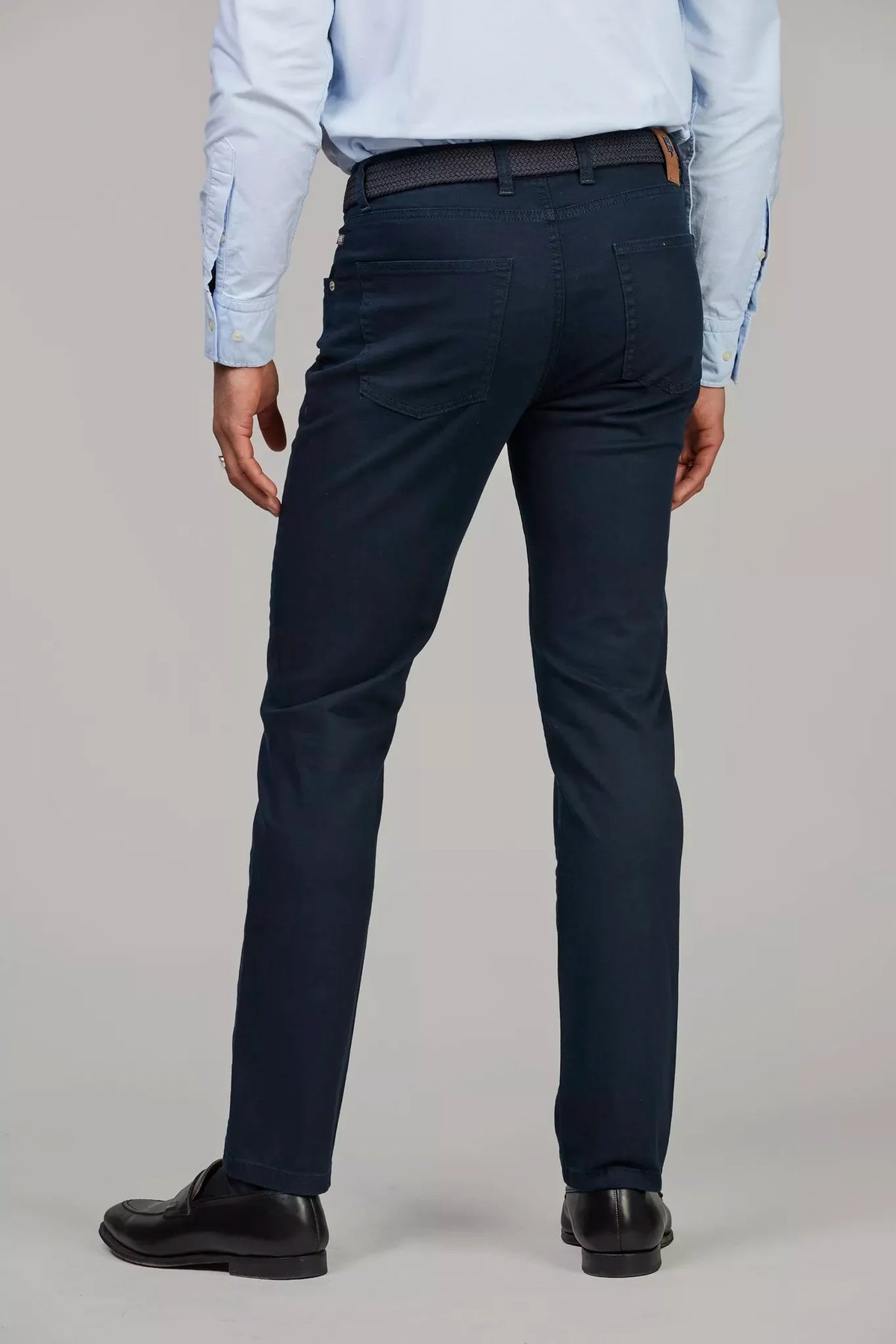 Hansen & Jacob 5-PKT Silk Touch Okado byxor i marinblått
