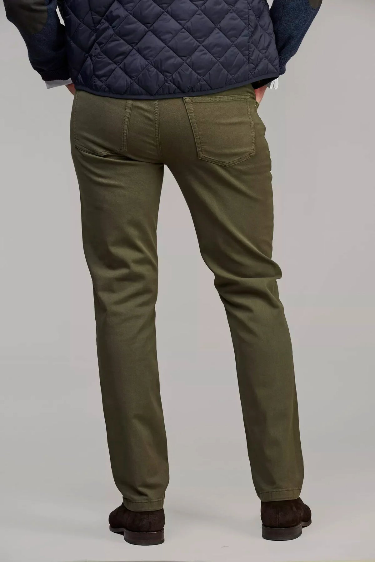 Hansen & Jacob 5-pkt Silk Touch Okado byxor i mörkgrön
