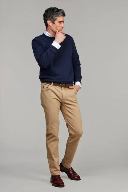 Hansen & Jacob Universal Twill beige chinos herr