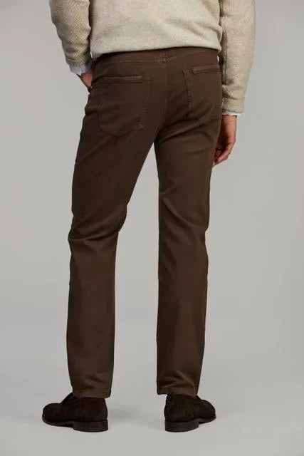 Hansen & Jacob 5-pkt Cut'n Sew Universal Twill bruna byxor herr