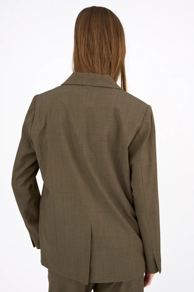 IVY-Andrea Essential Blazer - Dark Khaki