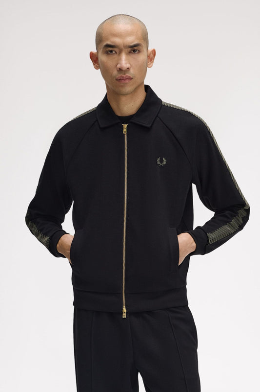 TENNIS GRIP TAPED TRK JKT - 102 Black