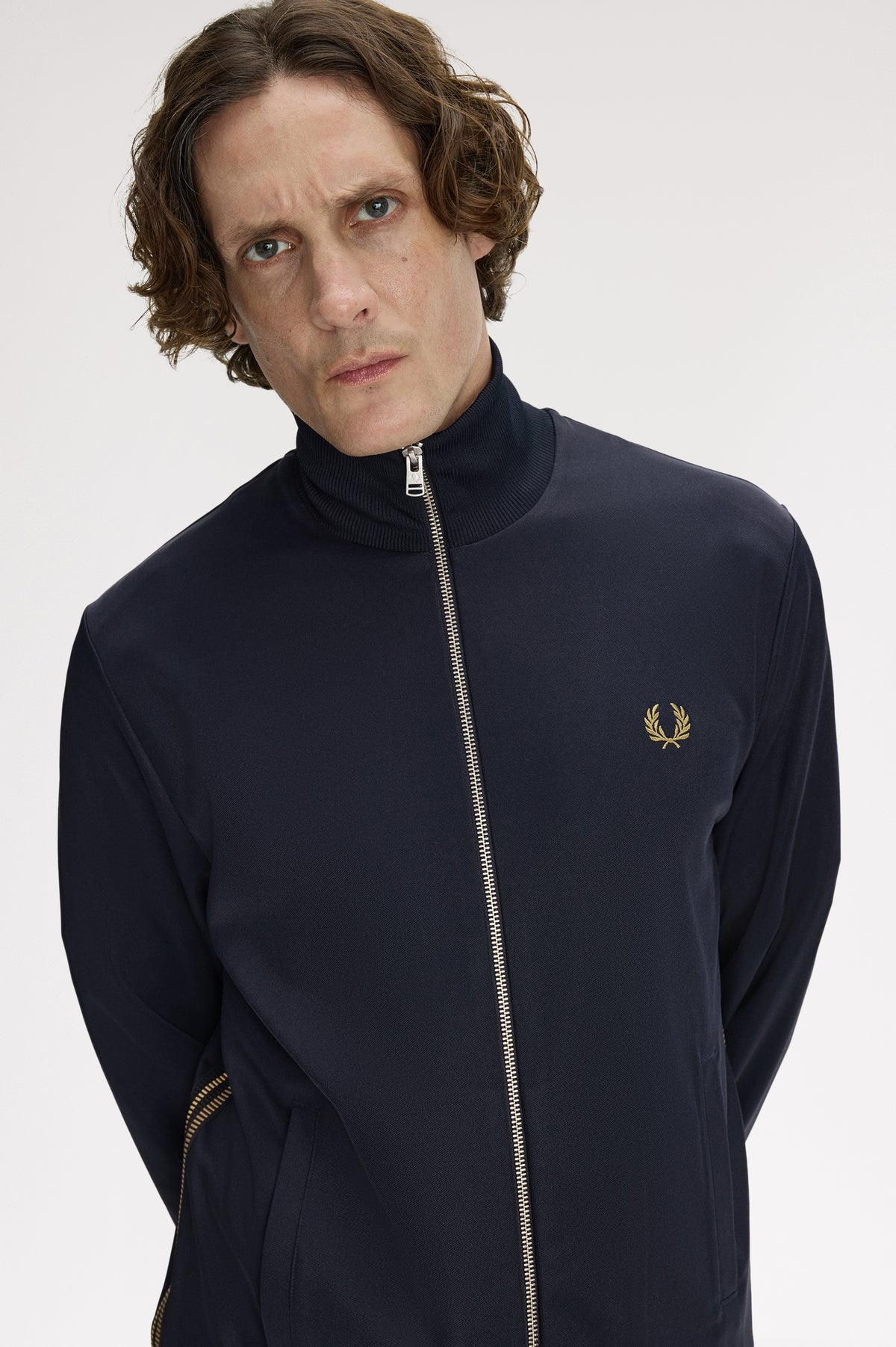 Woven Tape Track Jacket - 608 Navy – bild 10