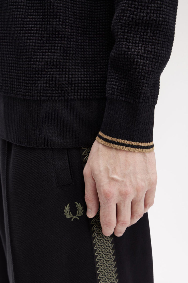 Waffle Jumper - Black