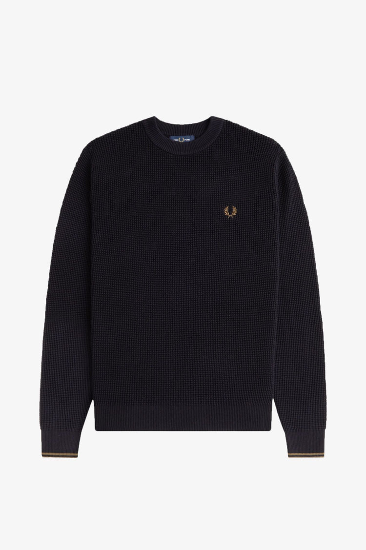 Waffle Jumper - Black