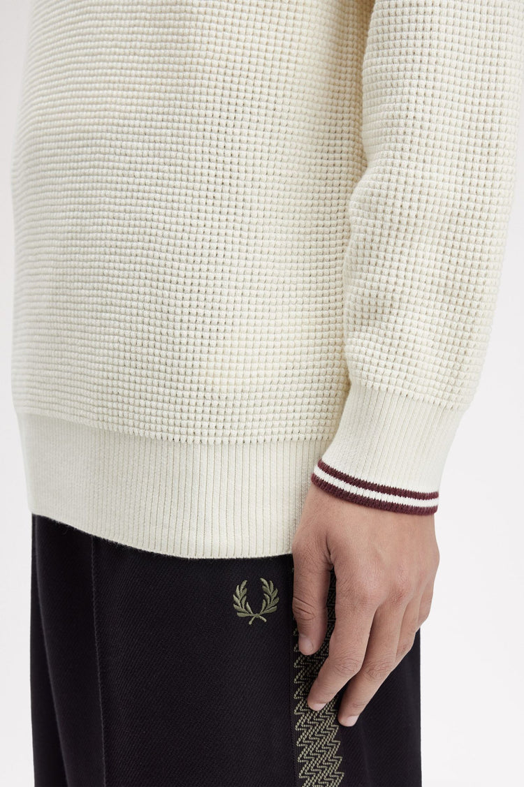 Waffle Jumper - Ecru