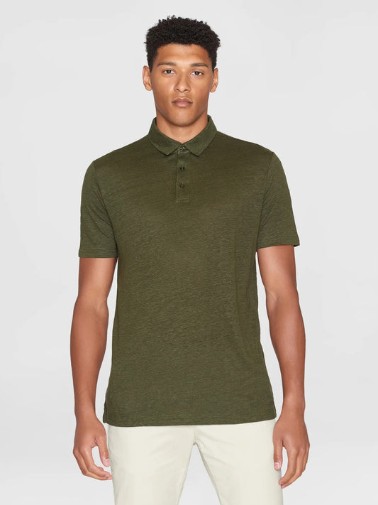 Regular linen polo - 1090 Forrest Night
