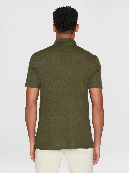 Regular linen polo - 1090 Forrest Night