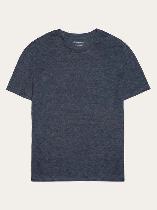 Linen t-shirt - 1226 Vintage Indigo
