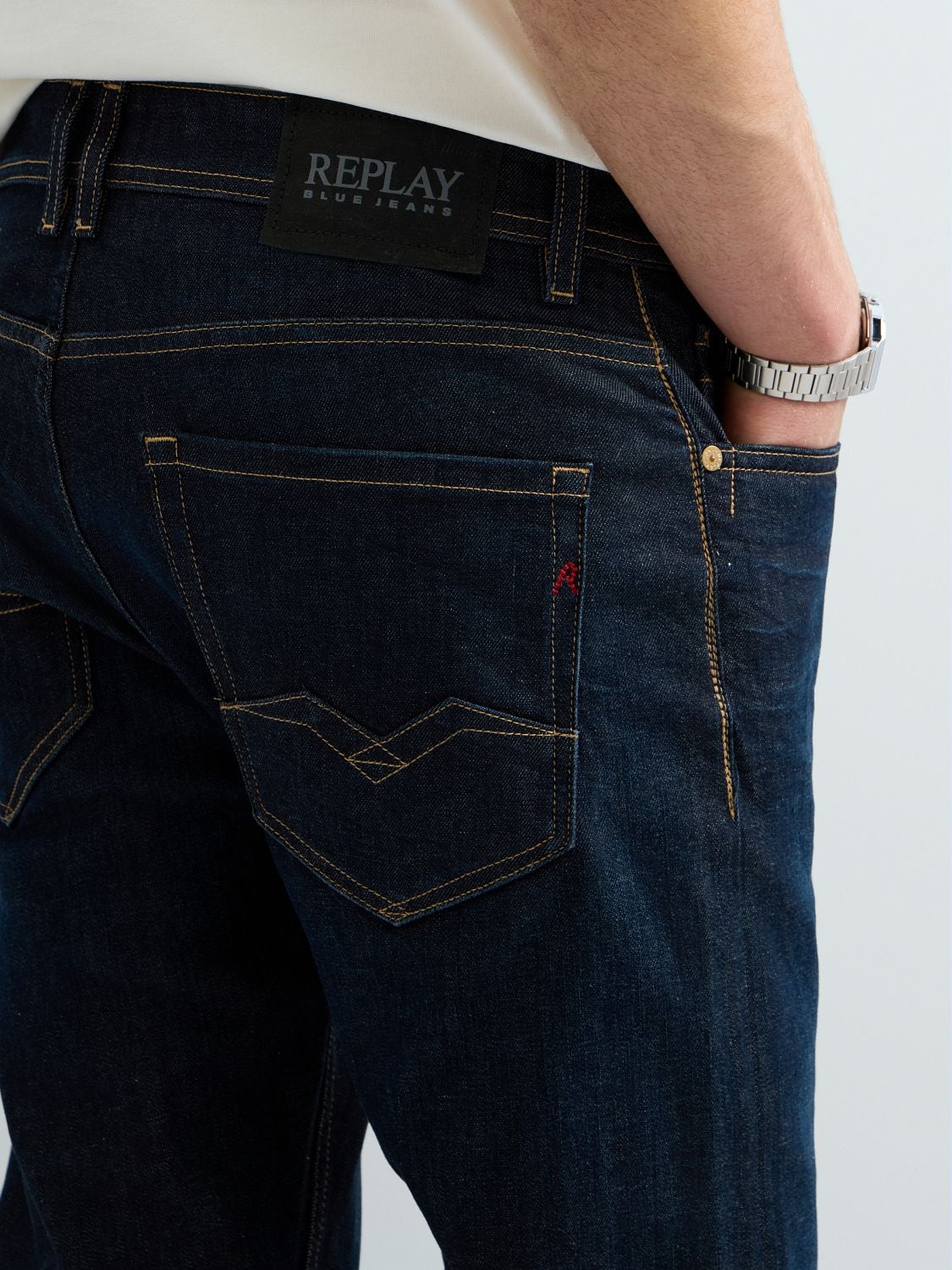 Rocco comfort fit-jeans - Mörkblå – bild 6
