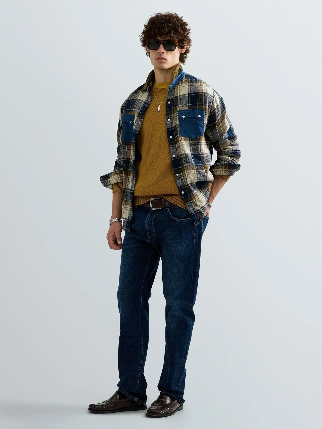 Replay Aideen straight fit-jeans mörkblå