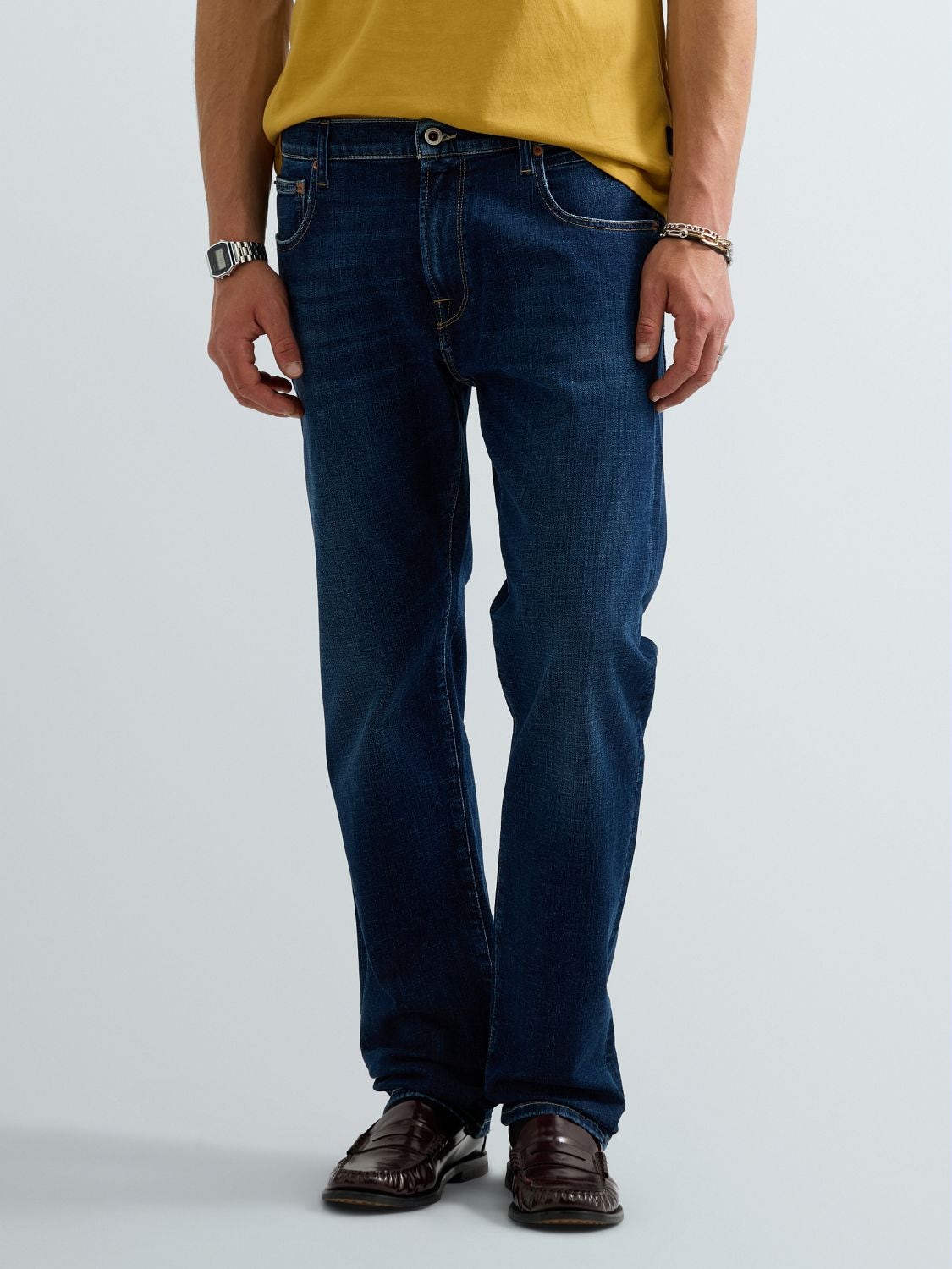 Aideen straight fit-jeans - Mörkblå – bild 2