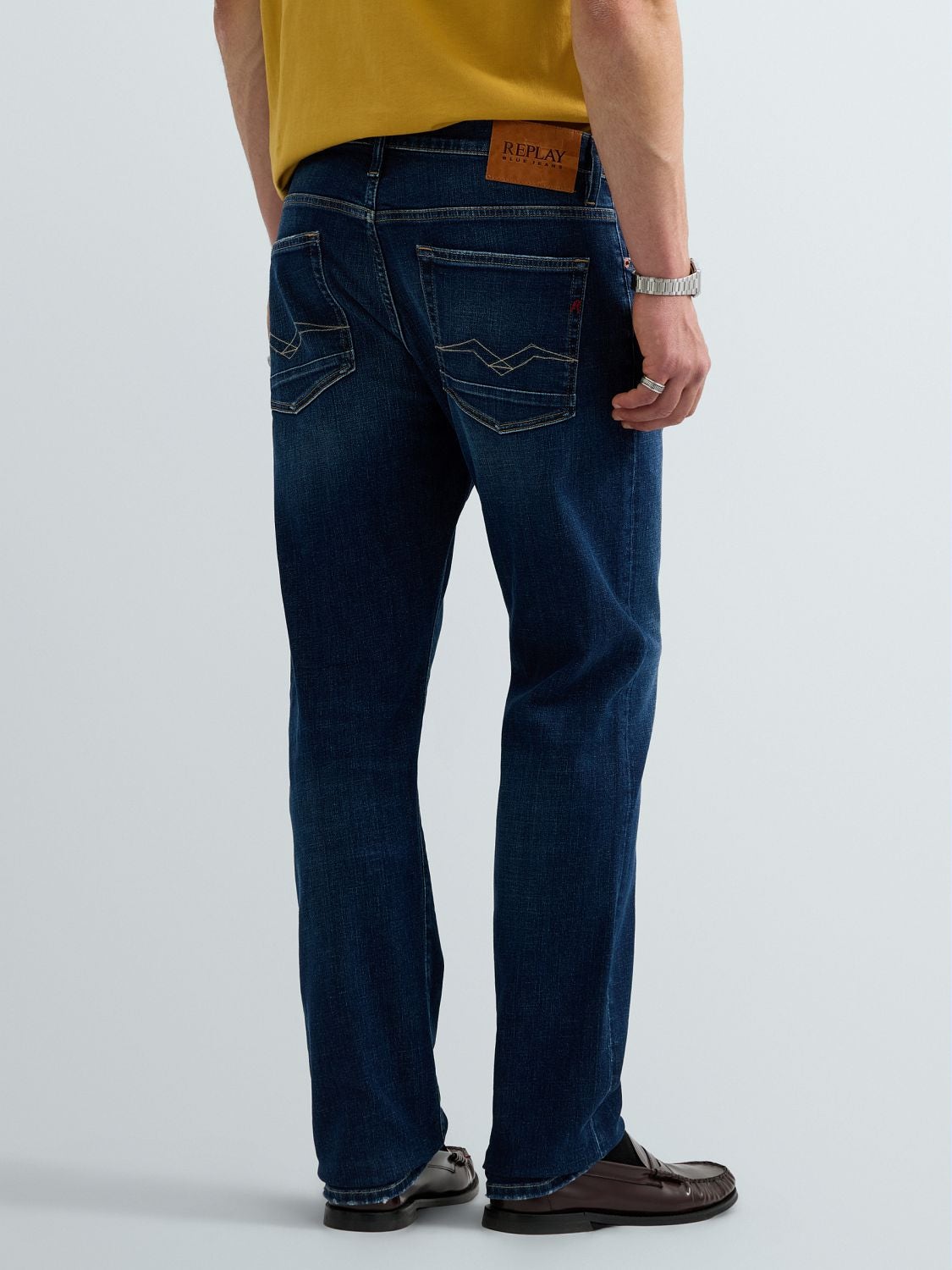 Aideen straight fit-jeans - Mörkblå – bild 3