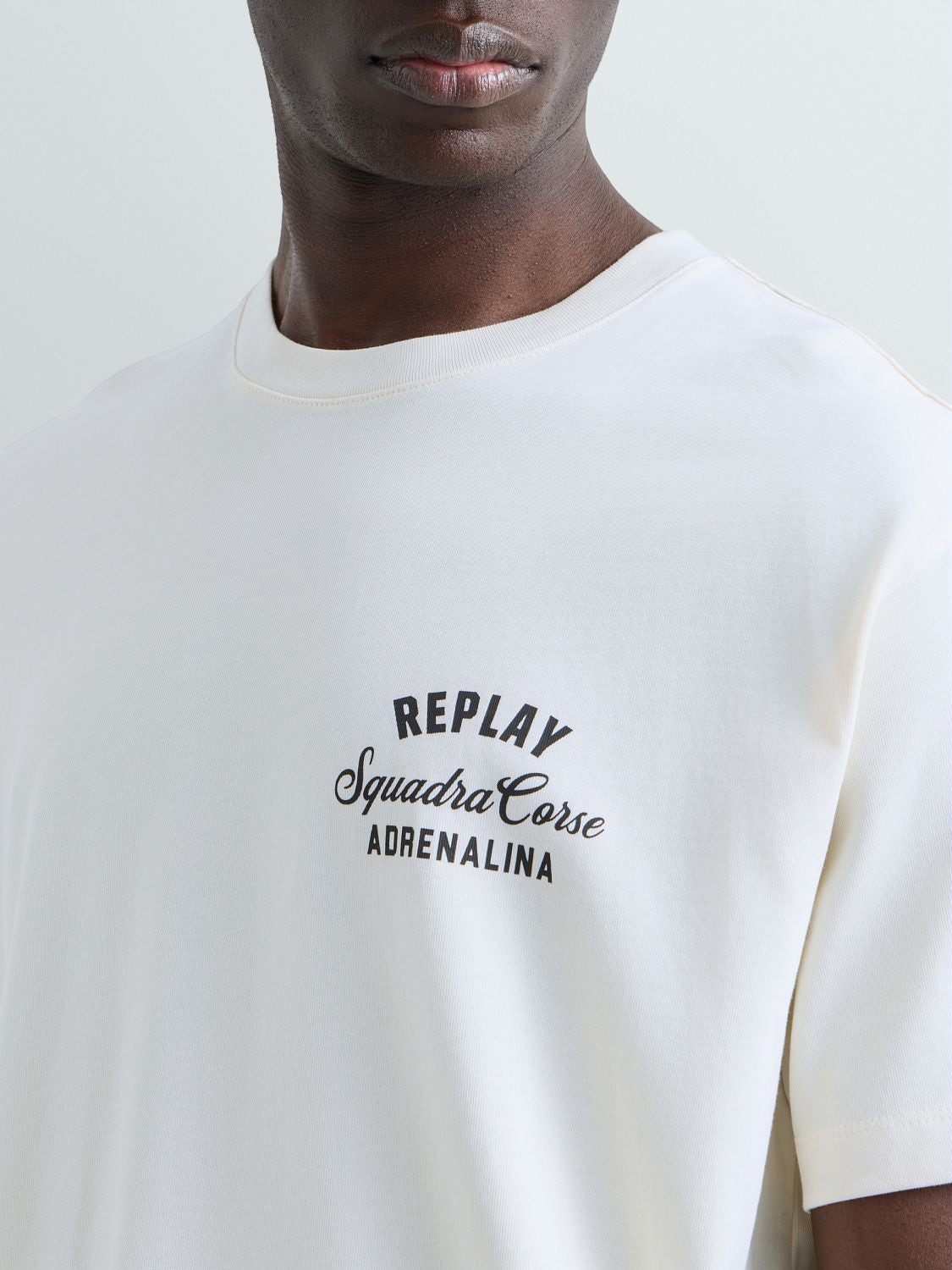 Relaxed fit T-shirt med bikergrafik - Gardenia – bild 6