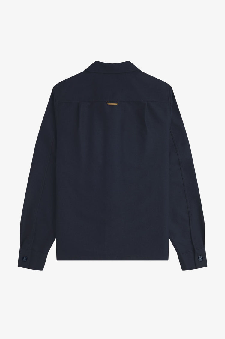Brushed Twill Overshirt - Navy
