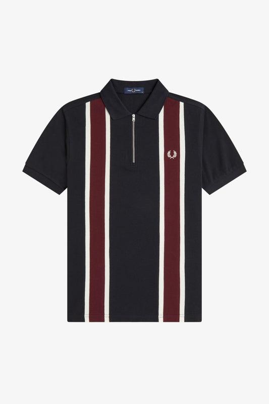 Tramline Polo Shirt - Black