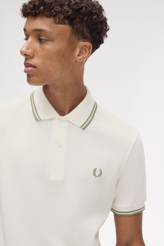 TWIN TIPPED FP SHIRT - Y54 LGHECRU/OLIVMINT