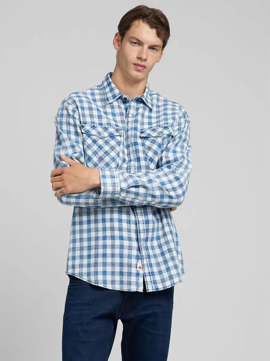 Shirt - 10 LT INDIGO/NATURAL WHITE