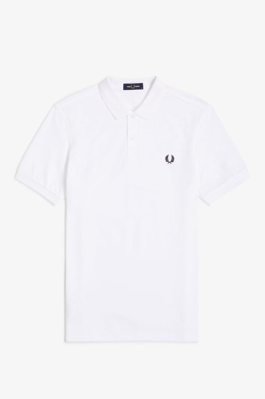 PLAIN FRED PERRY SHIRT - 100 White