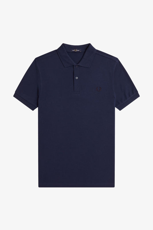 PLAIN FRED PERRY SHIRT - Y48 TENNISBLUE/NAVY