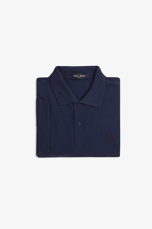 PLAIN FRED PERRY SHIRT - Y48 TENNISBLUE/NAVY