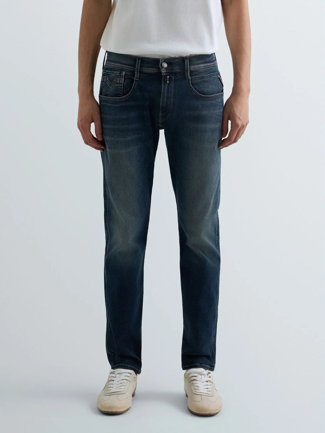 Replay ANBASS 007 mörkblå jeans herr