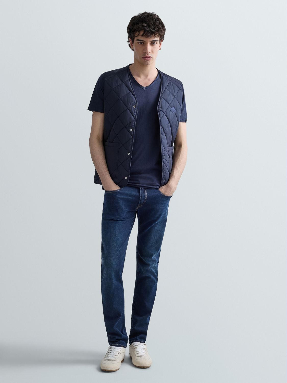 Anbass slim fit-jeans - Mörkblå (M914Y.41A 900) – bild 1