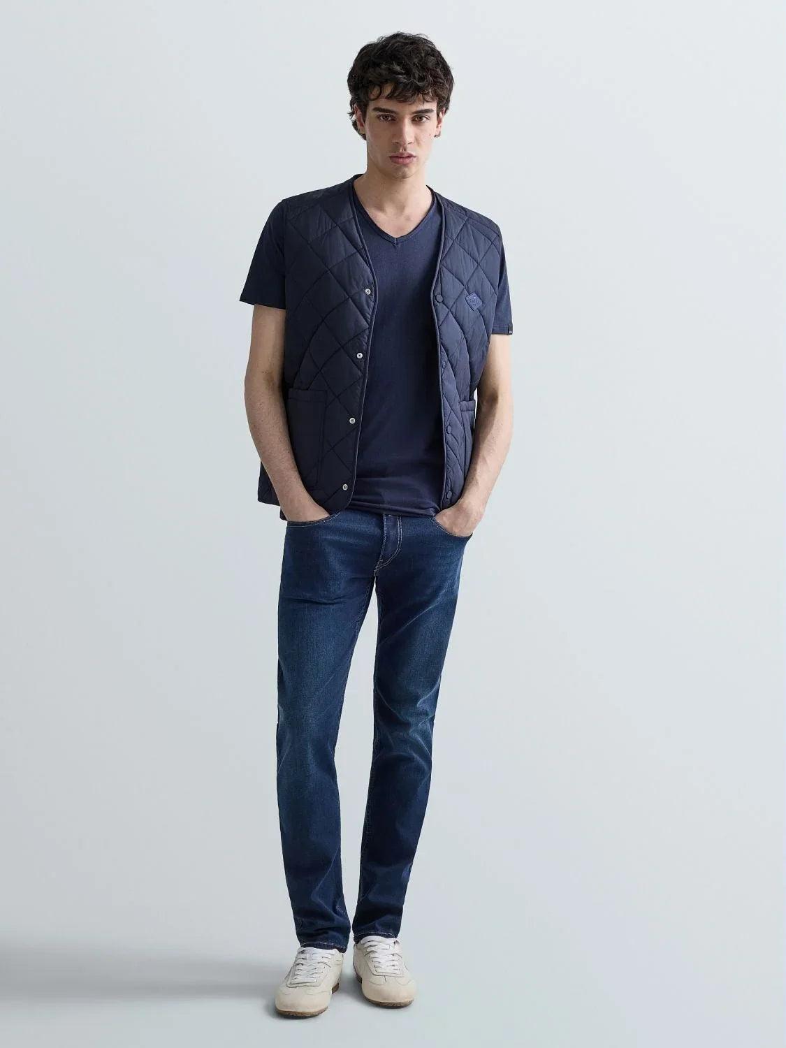 Replay Anbass slim fit-jeans mörkblå