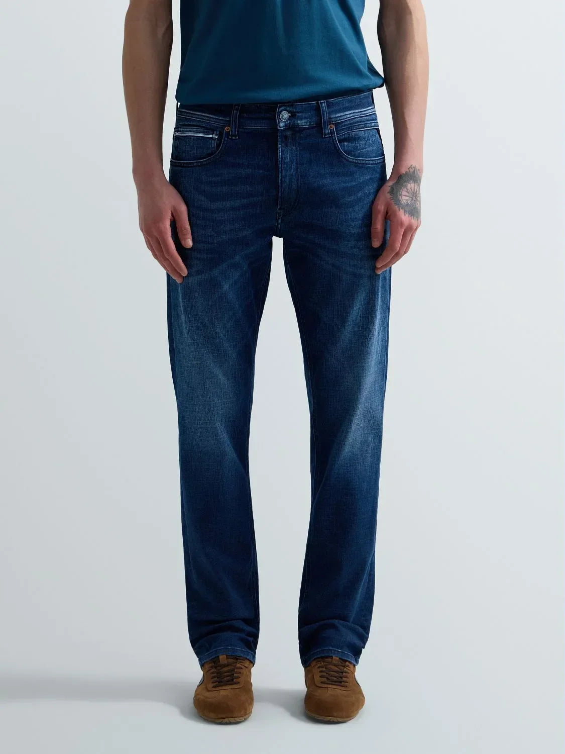 Replay Grover 009 medium blue jeans herr