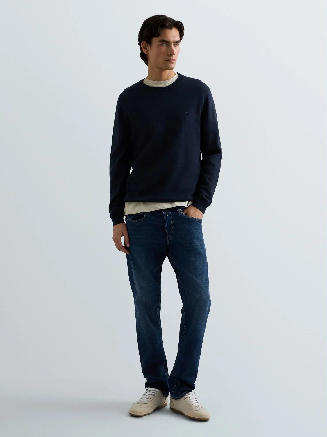 Replay Grover 007 mörkblå jeans för herr