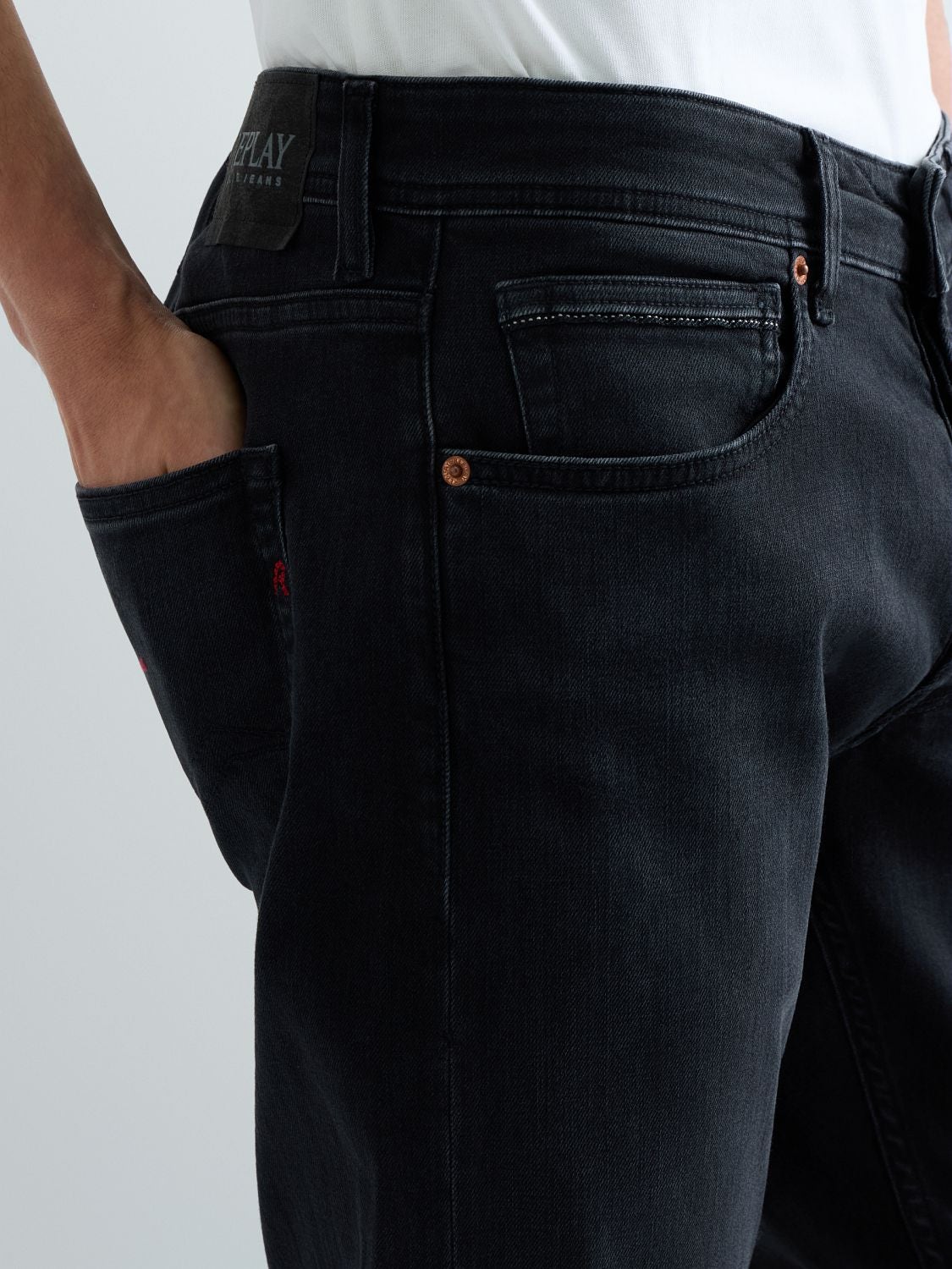 Grover straight fit-jeans - Svart delavé (MA972.573B914) – bild 6