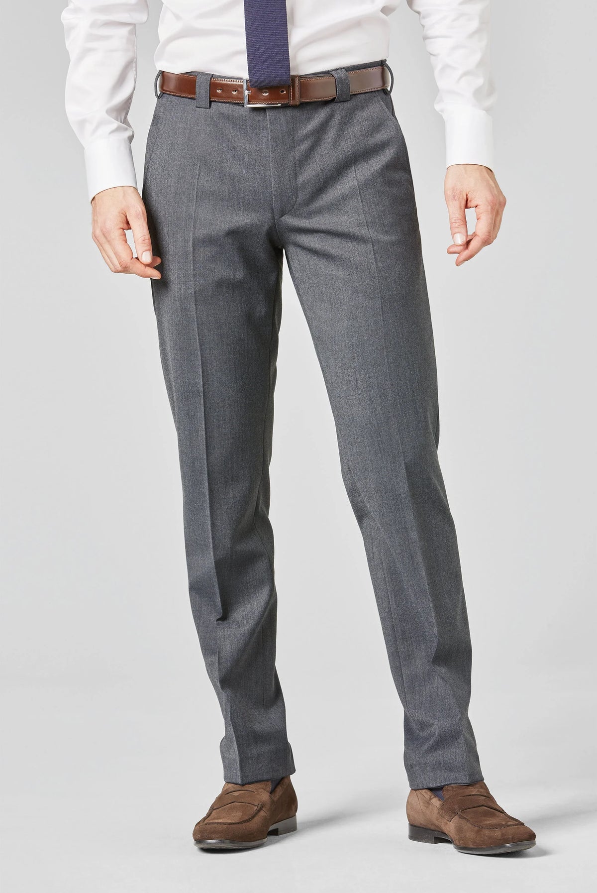 Meyer Roma Premium Soft Twill byxor i mellangrå