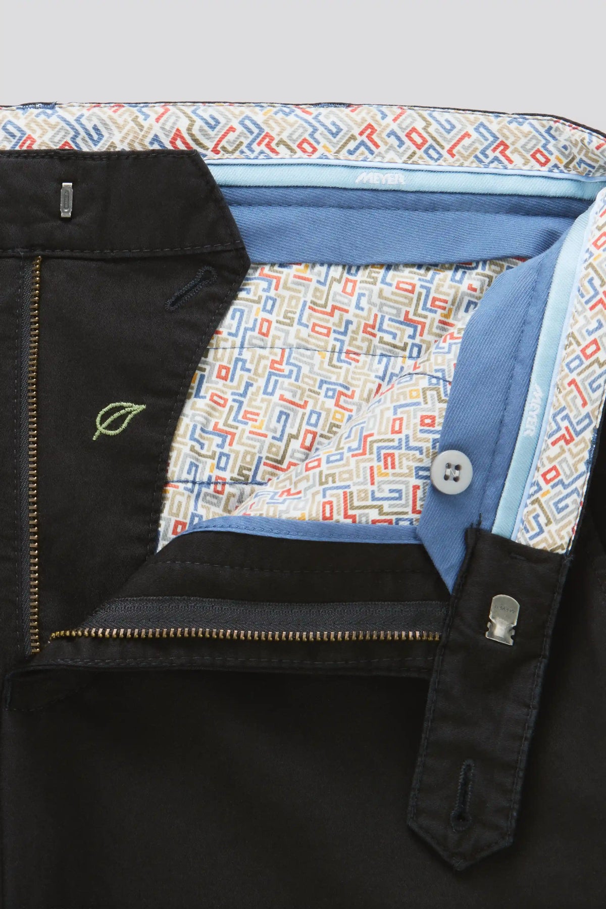 Bonn Modern Chinos - Svart – närbild