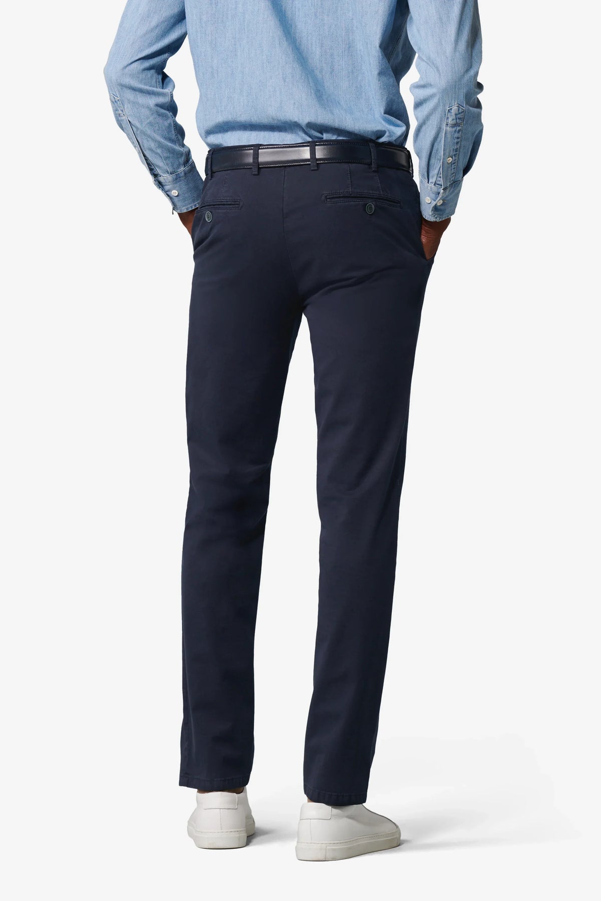 Bonn Modern Chinos - Marinblå – detalj