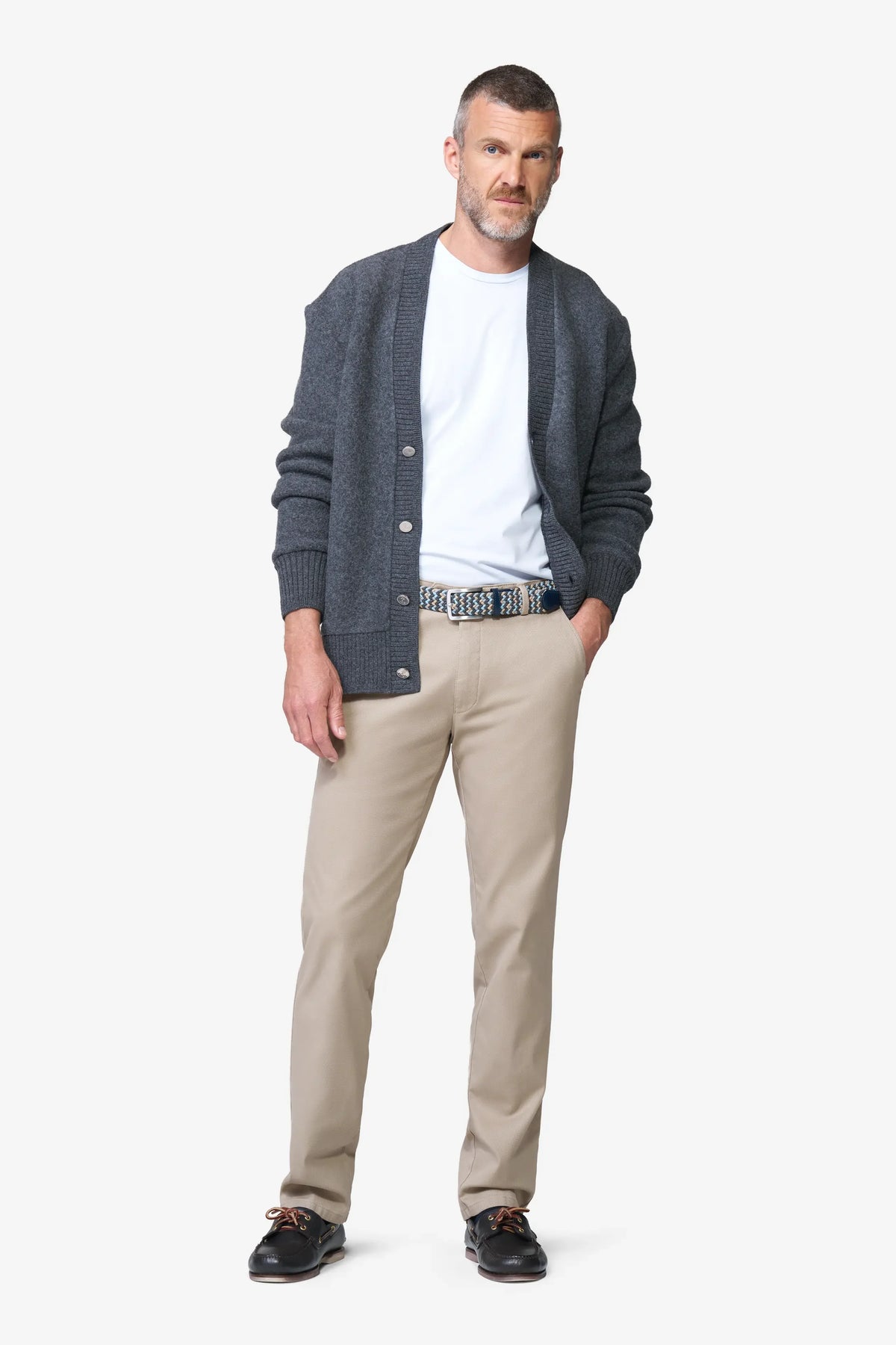 Bonn Canvas Look Chinos - Beige – baksida
