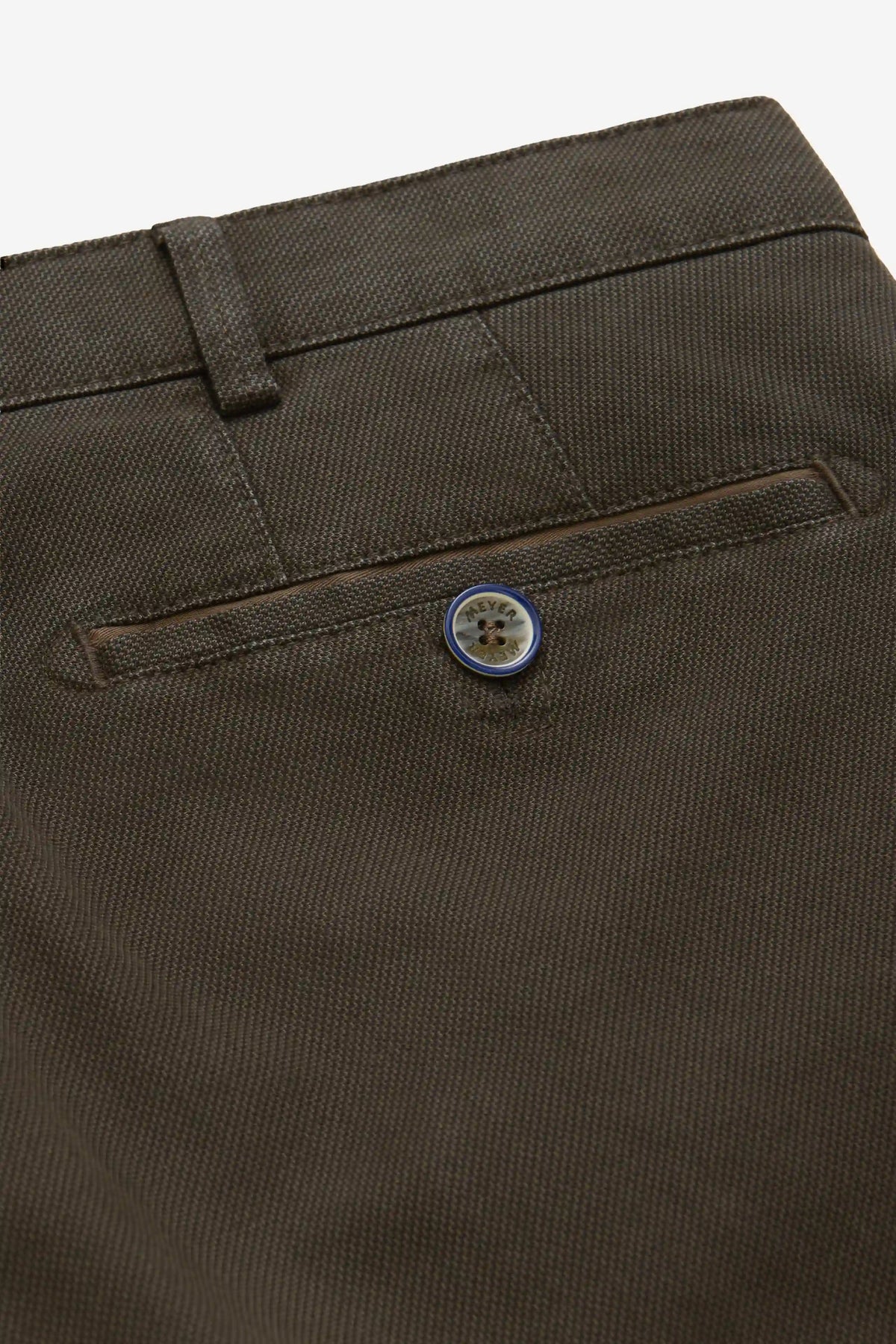 Roma Micro Fantasy Chinos - Oliv – närbild
