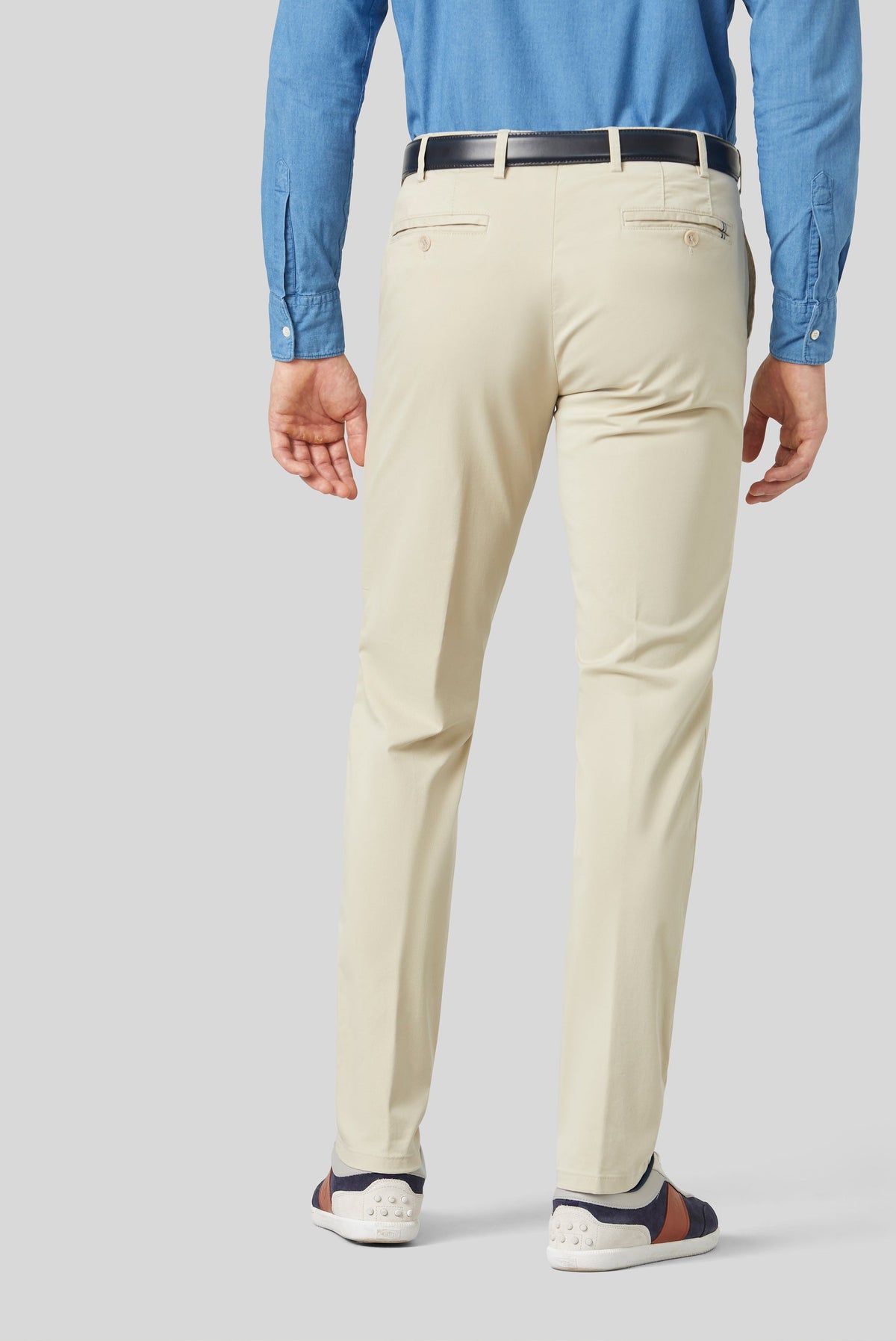 Oslo Flex Chinos - Beige – detalj