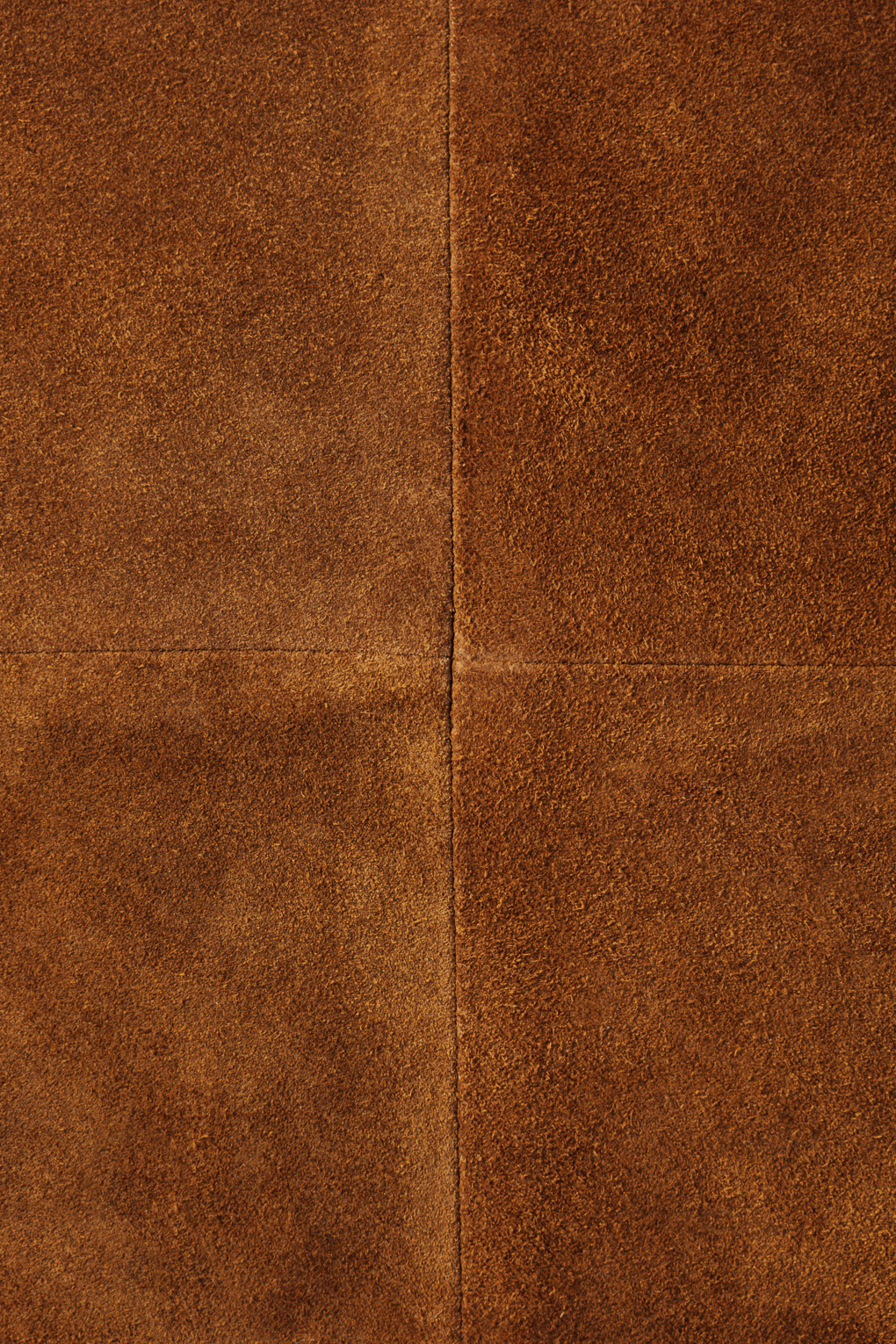 Kuddfodral i kosplitmocka 45 x 45 cm - Kastanj – baksida