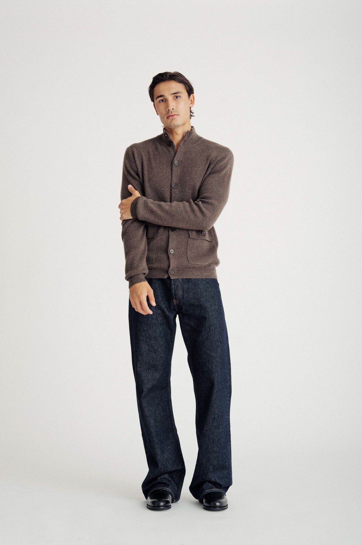 Man Buttoned Jacket - Cacao – bild 1