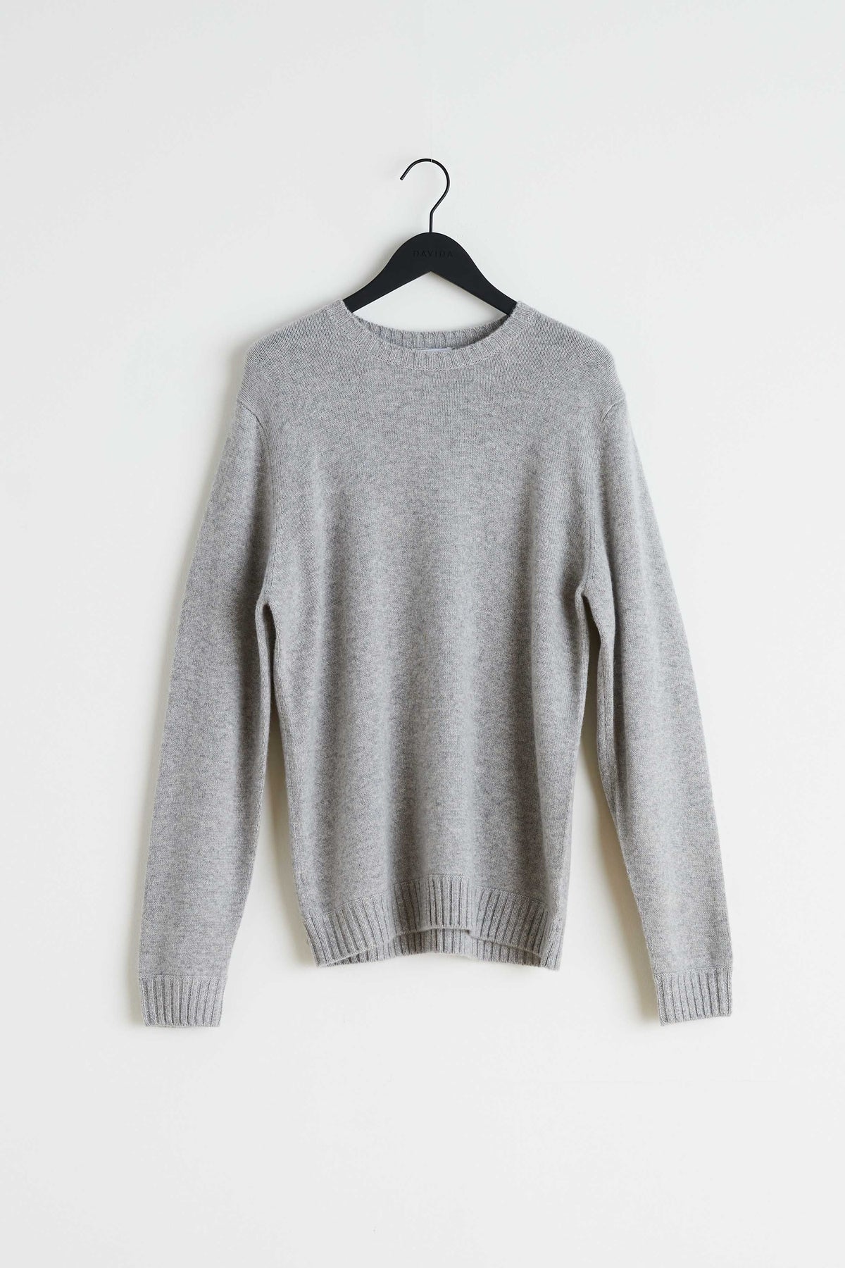 Man Chunky O-neck Sweater - Light Grey – bild 4