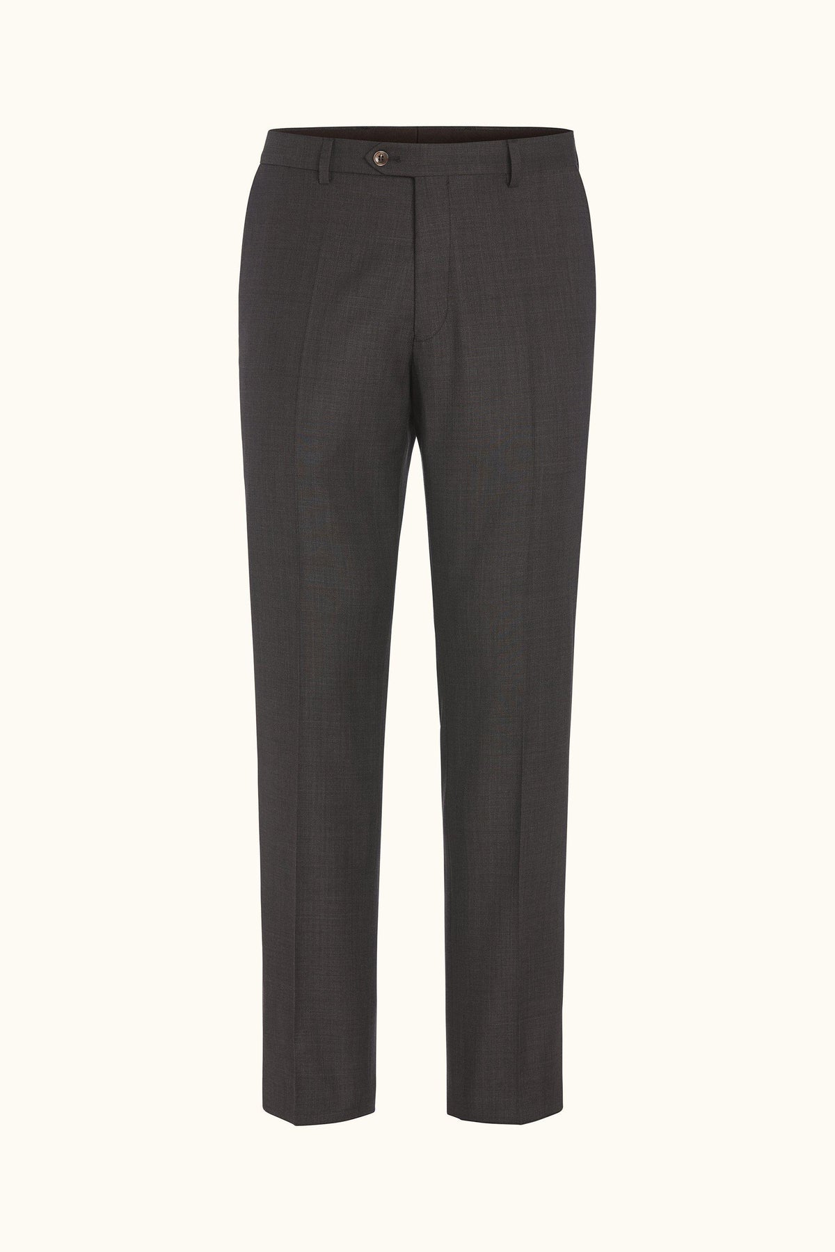 Dandy Regular Fit Byxor Microstructure - Brun – produktbild framsida