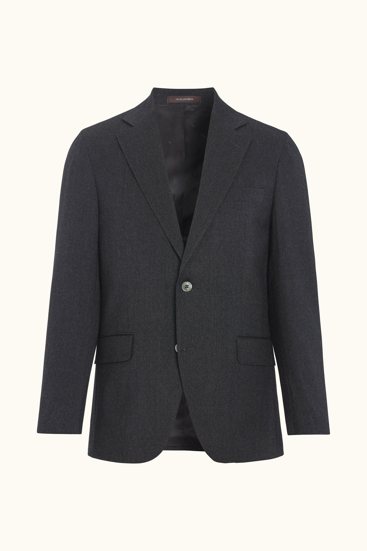 Fogerty Regular Fit Flanellkavaj - Mörkgrå – produktbild framsida