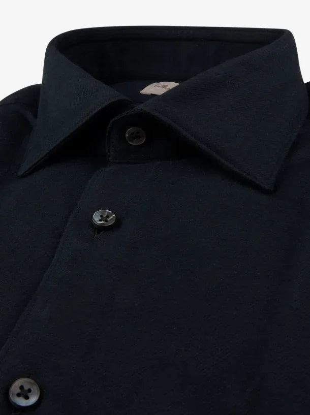 Stenströms MTO svart skjorta Regular C71 RC cuff