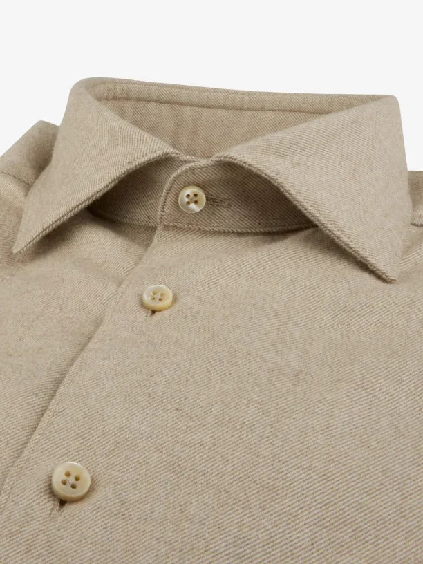 Stenströms MTO beige skjorta Regular