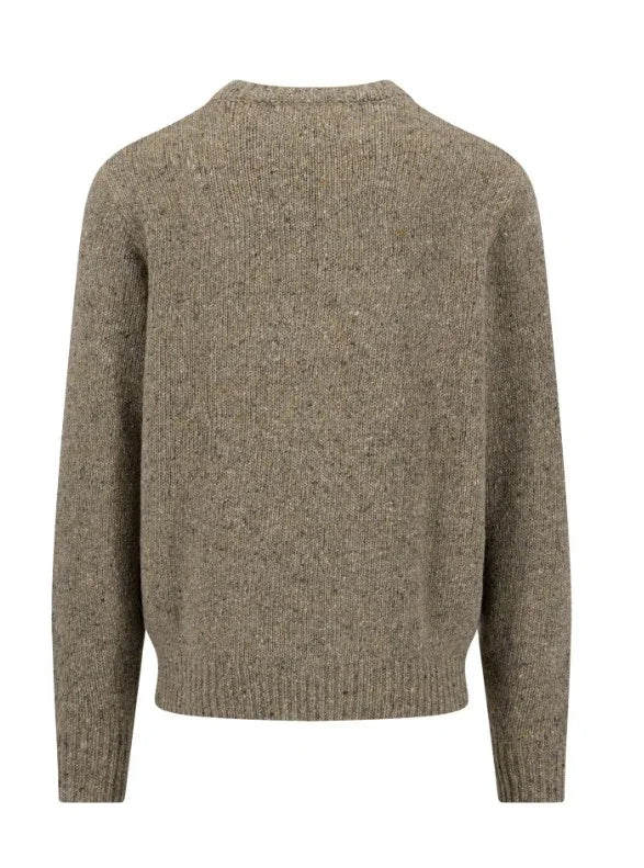 Fynch-Hatton beige stickad tröja i Donegal-ull